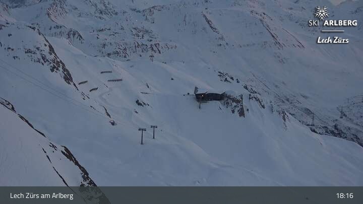 Archiv Foto Webcam Lech Zürs: Trittkopf Bergstation