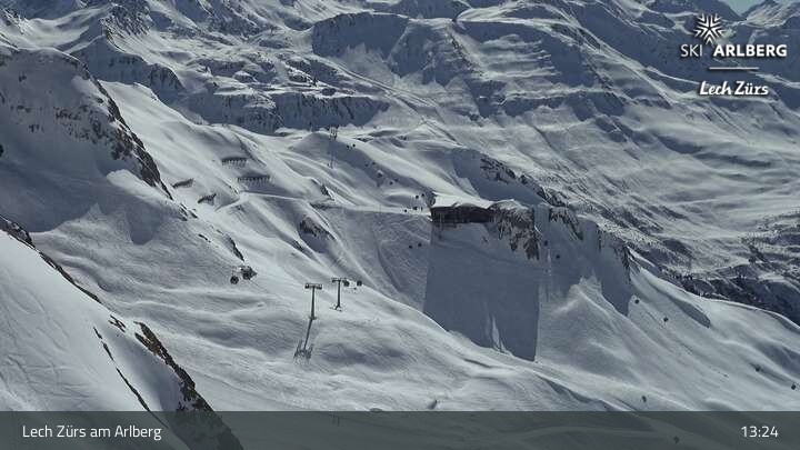 Archiv Foto Webcam Lech Zürs: Trittkopf Bergstation