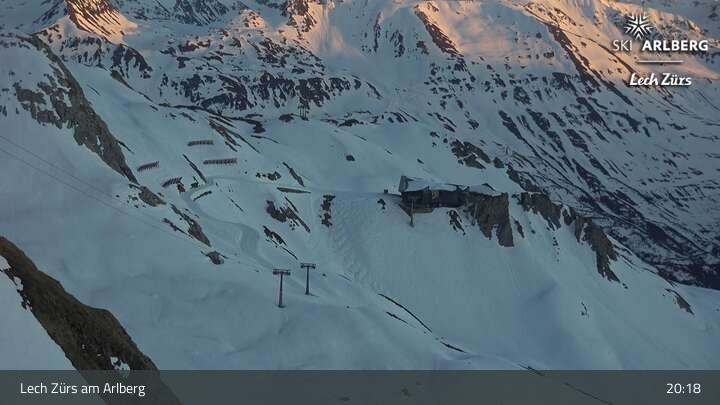 Archiv Foto Webcam Lech Zürs: Trittkopf Bergstation
