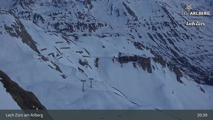 Archiv Foto Webcam Lech Zürs: Trittkopf Bergstation