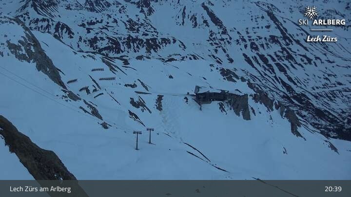 Archiv Foto Webcam Lech Zürs: Trittkopf Bergstation