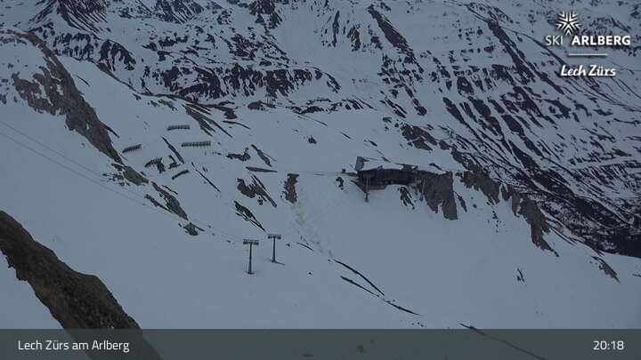 Archiv Foto Webcam Lech Zürs: Trittkopf Bergstation