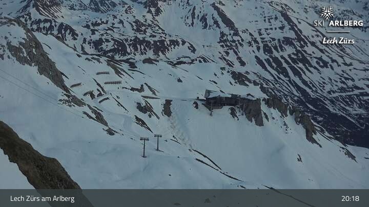 Archiv Foto Webcam Lech Zürs: Trittkopf Bergstation