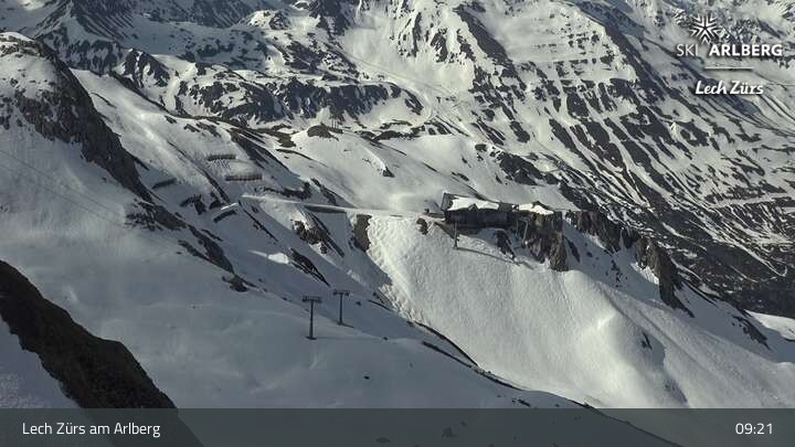 Archiv Foto Webcam Lech Zürs: Trittkopf Bergstation
