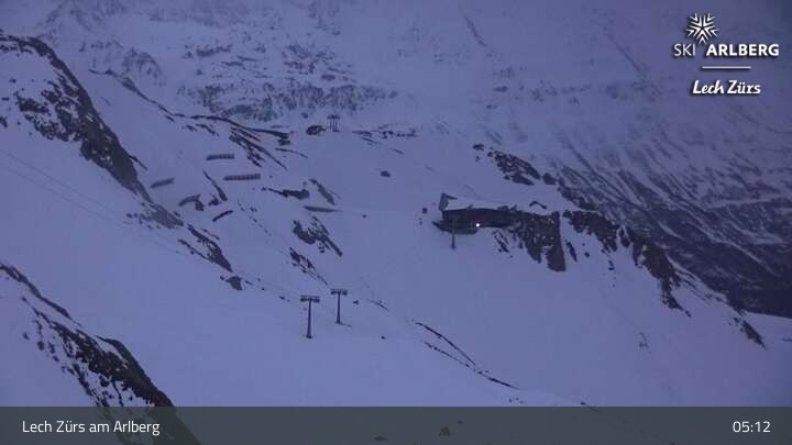 Archiv Foto Webcam Lech Zürs: Trittkopf Bergstation