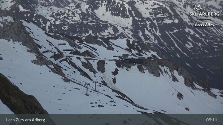 Archiv Foto Webcam Lech Zürs: Trittkopf Bergstation