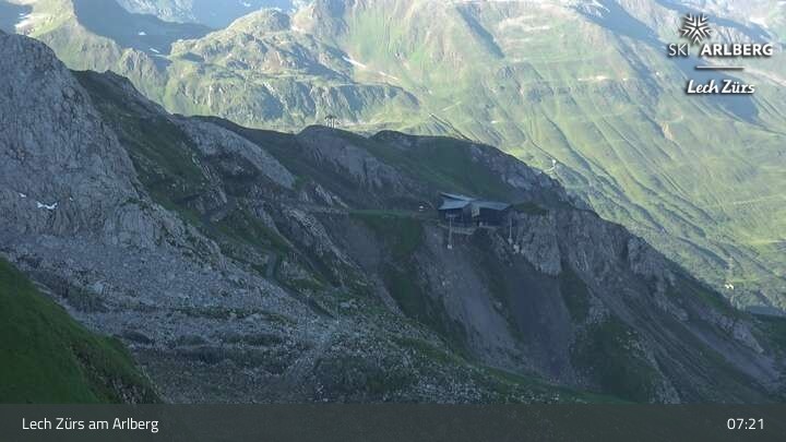 Archiv Foto Webcam Lech Zürs: Trittkopf Bergstation