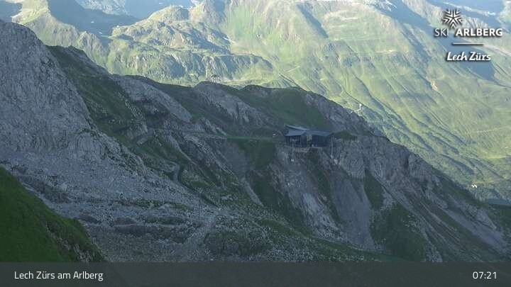 Archiv Foto Webcam Lech Zürs: Trittkopf Bergstation