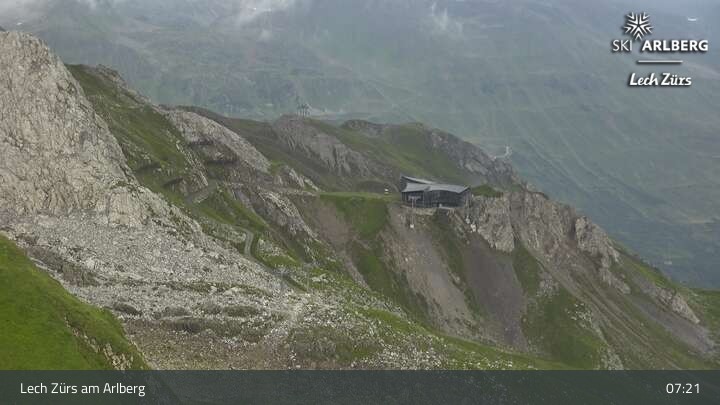 Archiv Foto Webcam Lech Zürs: Trittkopf Bergstation