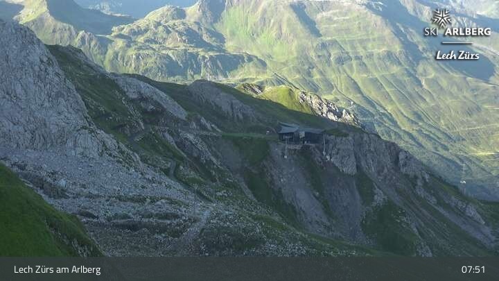 Archiv Foto Webcam Lech Zürs: Trittkopf Bergstation