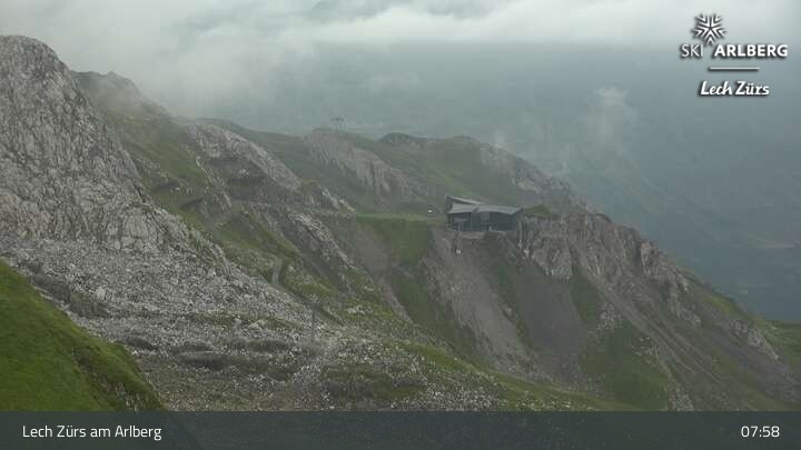 Archiv Foto Webcam Lech Zürs: Trittkopf Bergstation