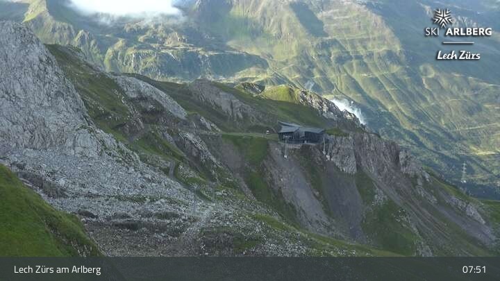 Archiv Foto Webcam Lech Zürs: Trittkopf Bergstation