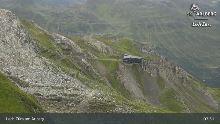 Archiv Foto Webcam Lech Zürs: Trittkopf Bergstation