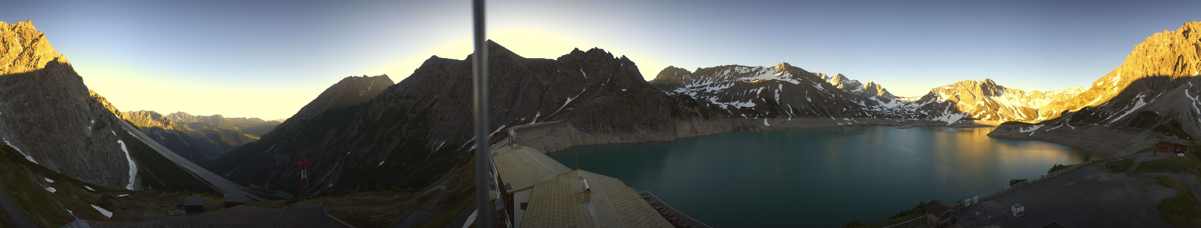 Archived image Webcam Lake "Lünersee", Vorarlberg