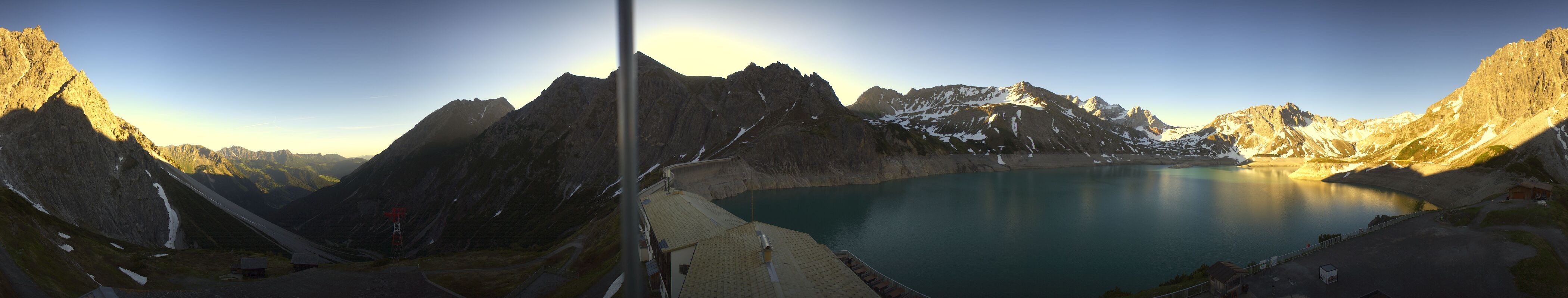 Archived image Webcam Lake "Lünersee", Vorarlberg