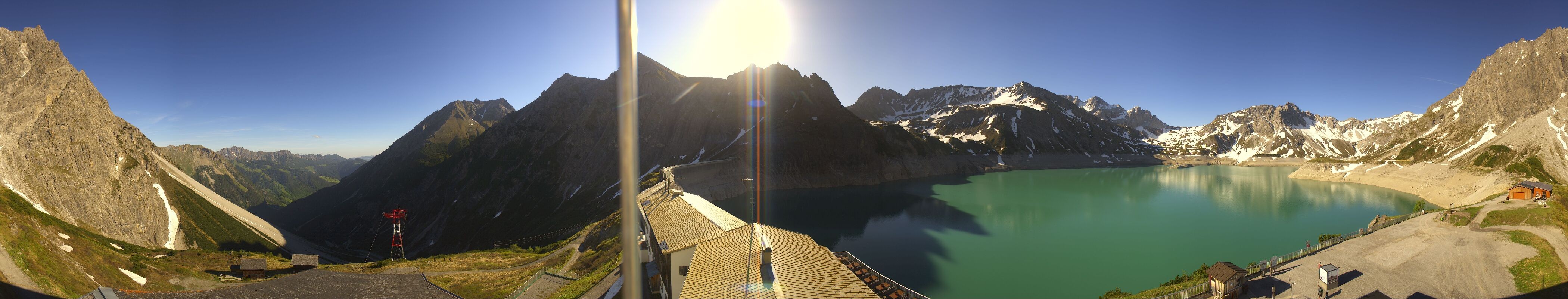 Archived image Webcam Lake "Lünersee", Vorarlberg