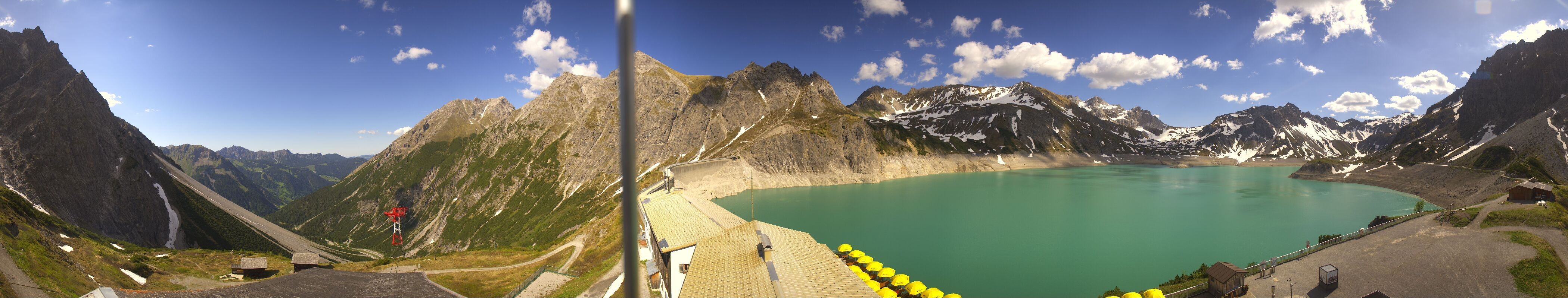 Archived image Webcam Lake "Lünersee", Vorarlberg