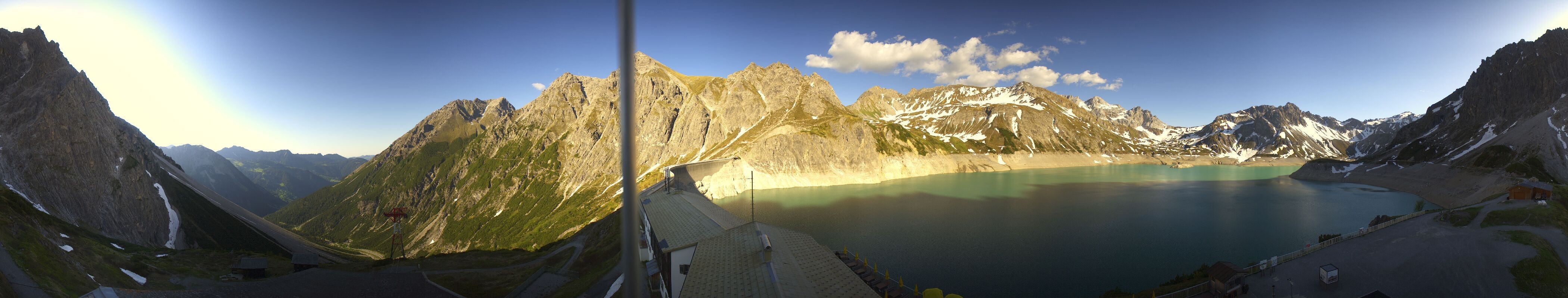 Archived image Webcam Lake "Lünersee", Vorarlberg