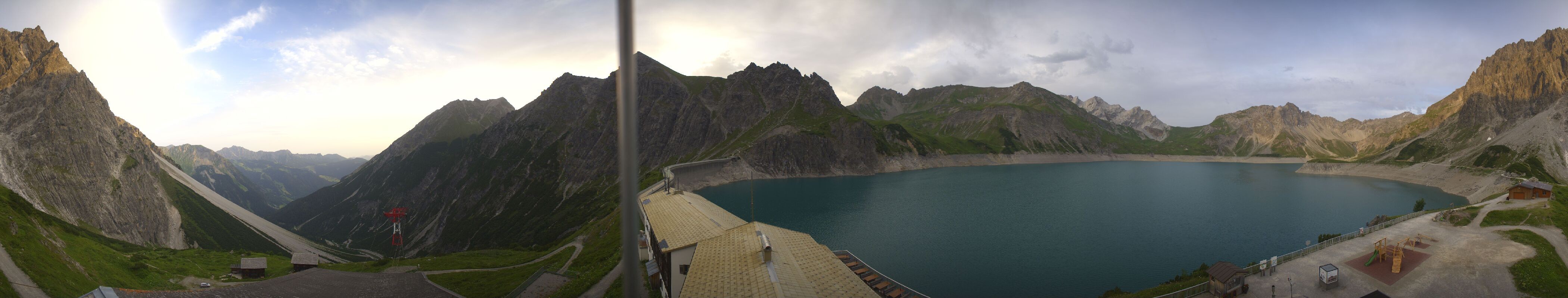 Archived image Webcam Lake "Lünersee", Vorarlberg
