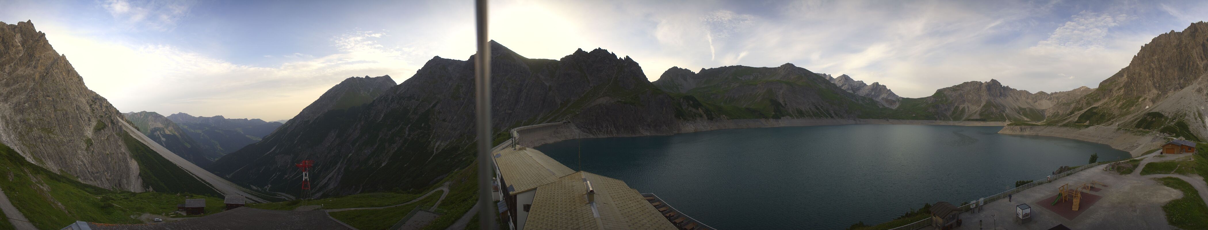Archived image Webcam Lake "Lünersee", Vorarlberg