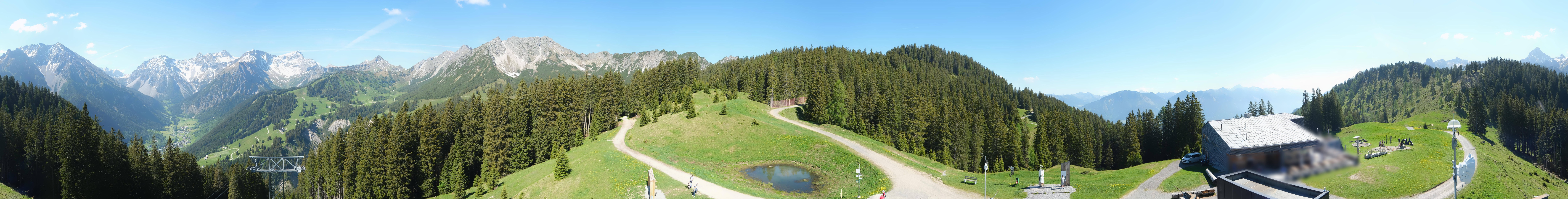 Archived image Webcam Panoramic view valley "Brandnertal", Vorarlberg