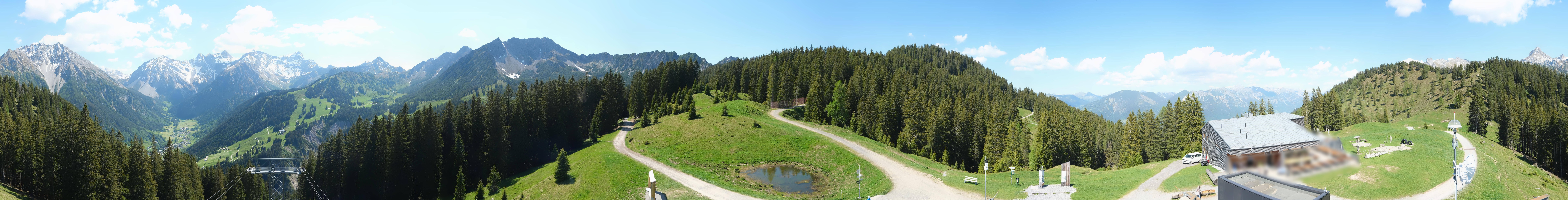 Archived image Webcam Panoramic view valley "Brandnertal", Vorarlberg