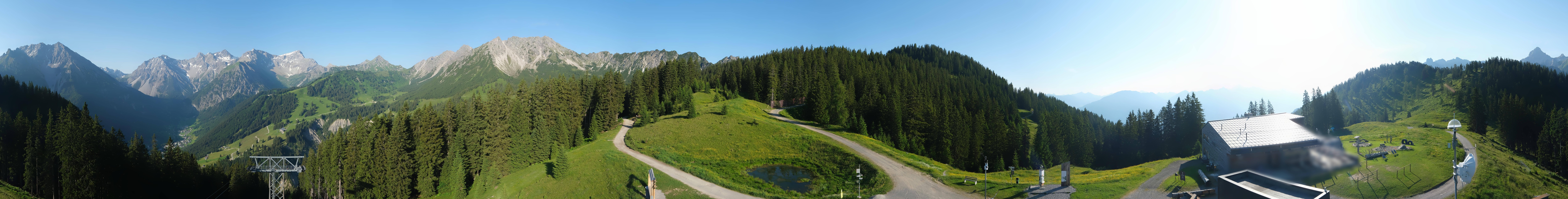 Archived image Webcam Panoramic view valley "Brandnertal", Vorarlberg
