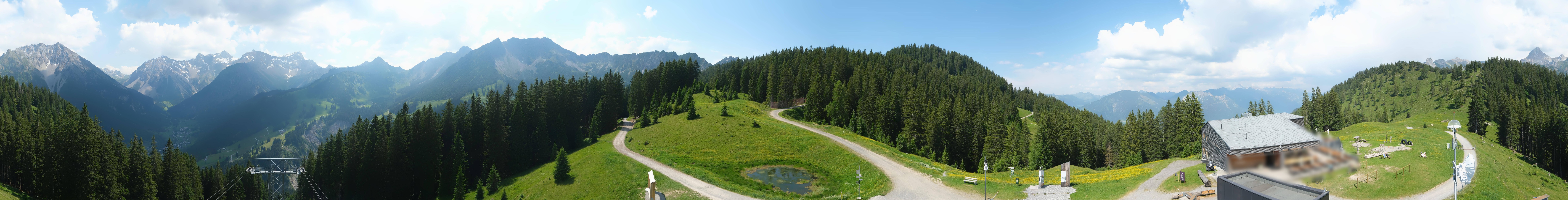 Archived image Webcam Panoramic view valley "Brandnertal", Vorarlberg
