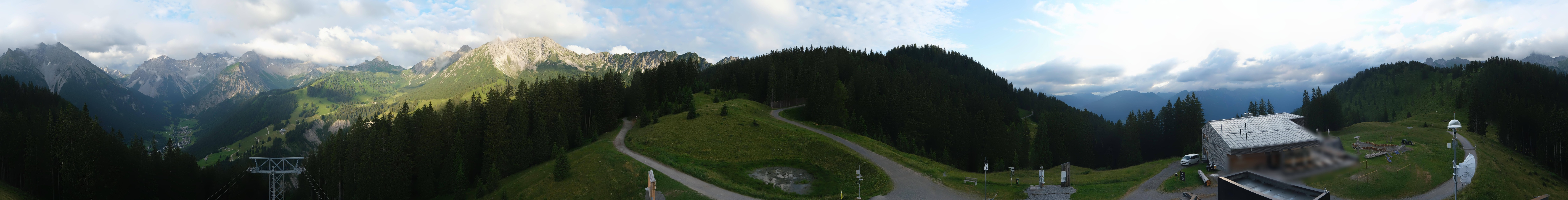Archived image Webcam Panoramic view valley "Brandnertal", Vorarlberg