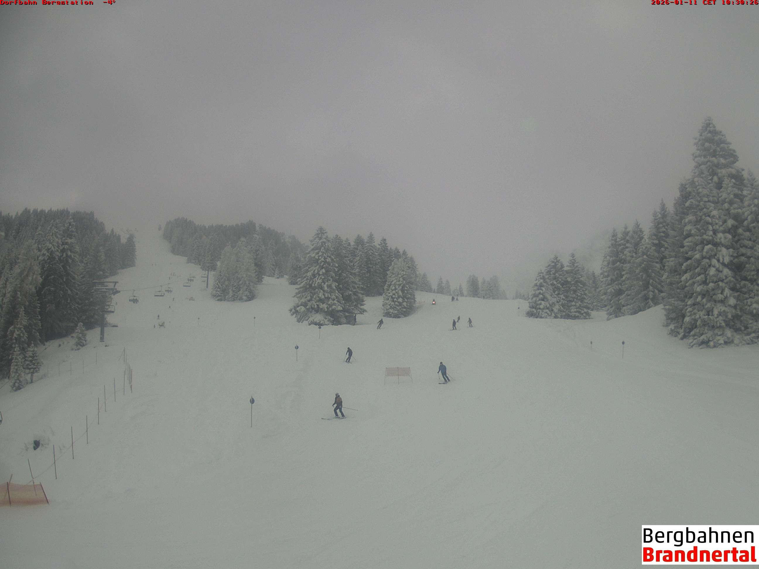 Archiv Foto Webcam Bergstation Dorfbahn, Brandnertal in Vorarlberg