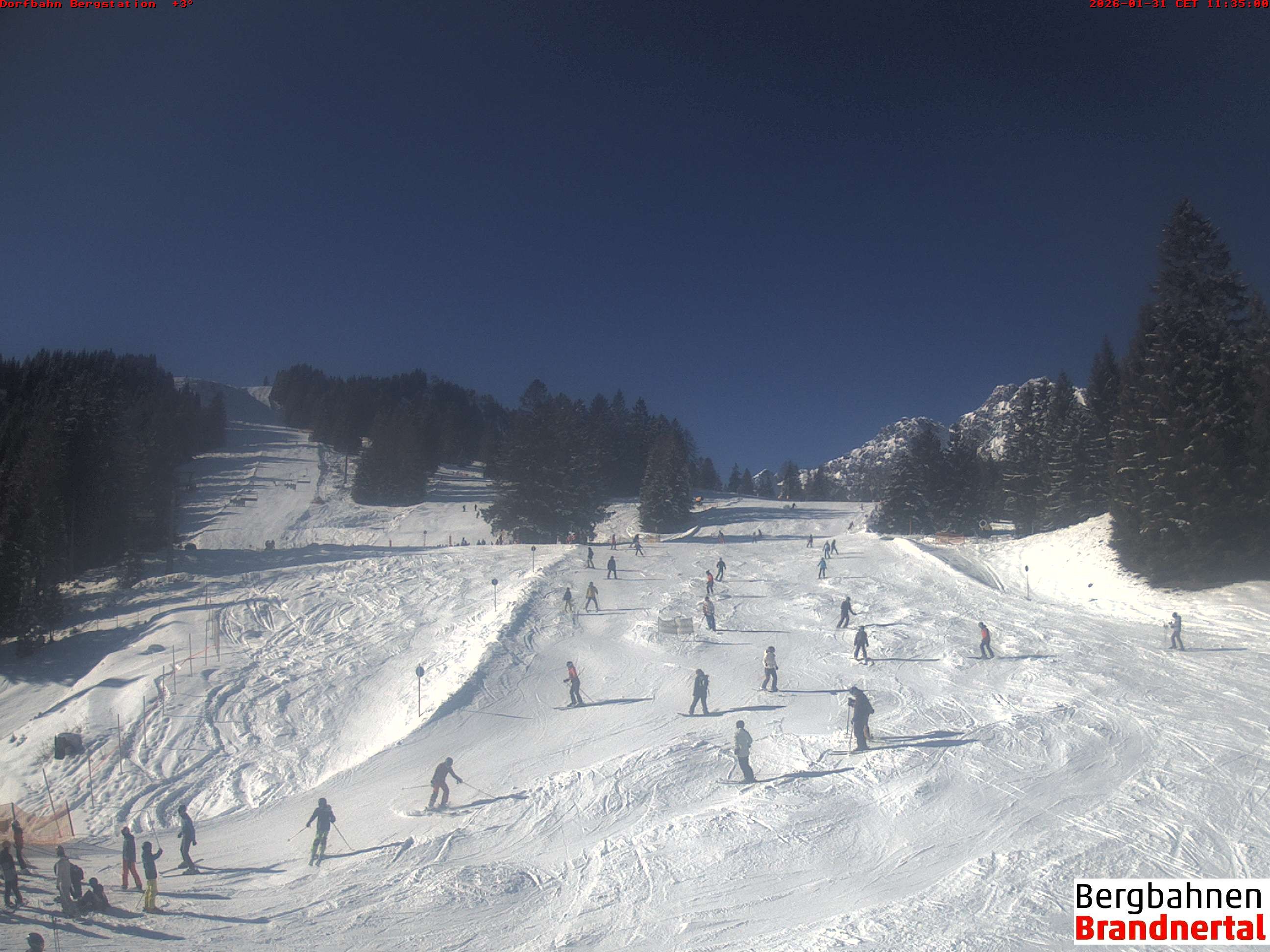 Archiv Foto Webcam Bergstation Dorfbahn, Brandnertal in Vorarlberg