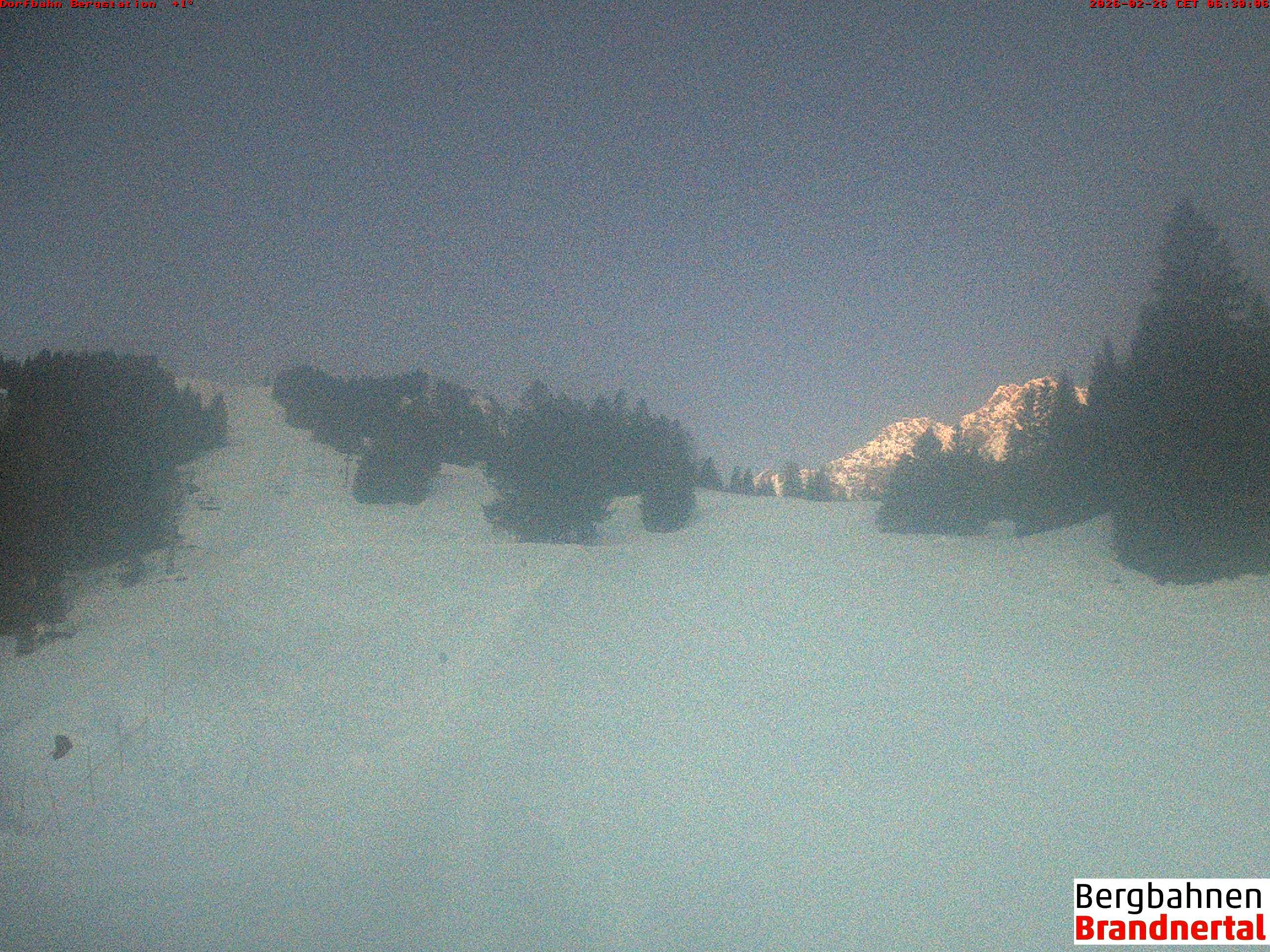 Archived image Webcam mountain station "Dorfbahn", valley "Brandnertal"