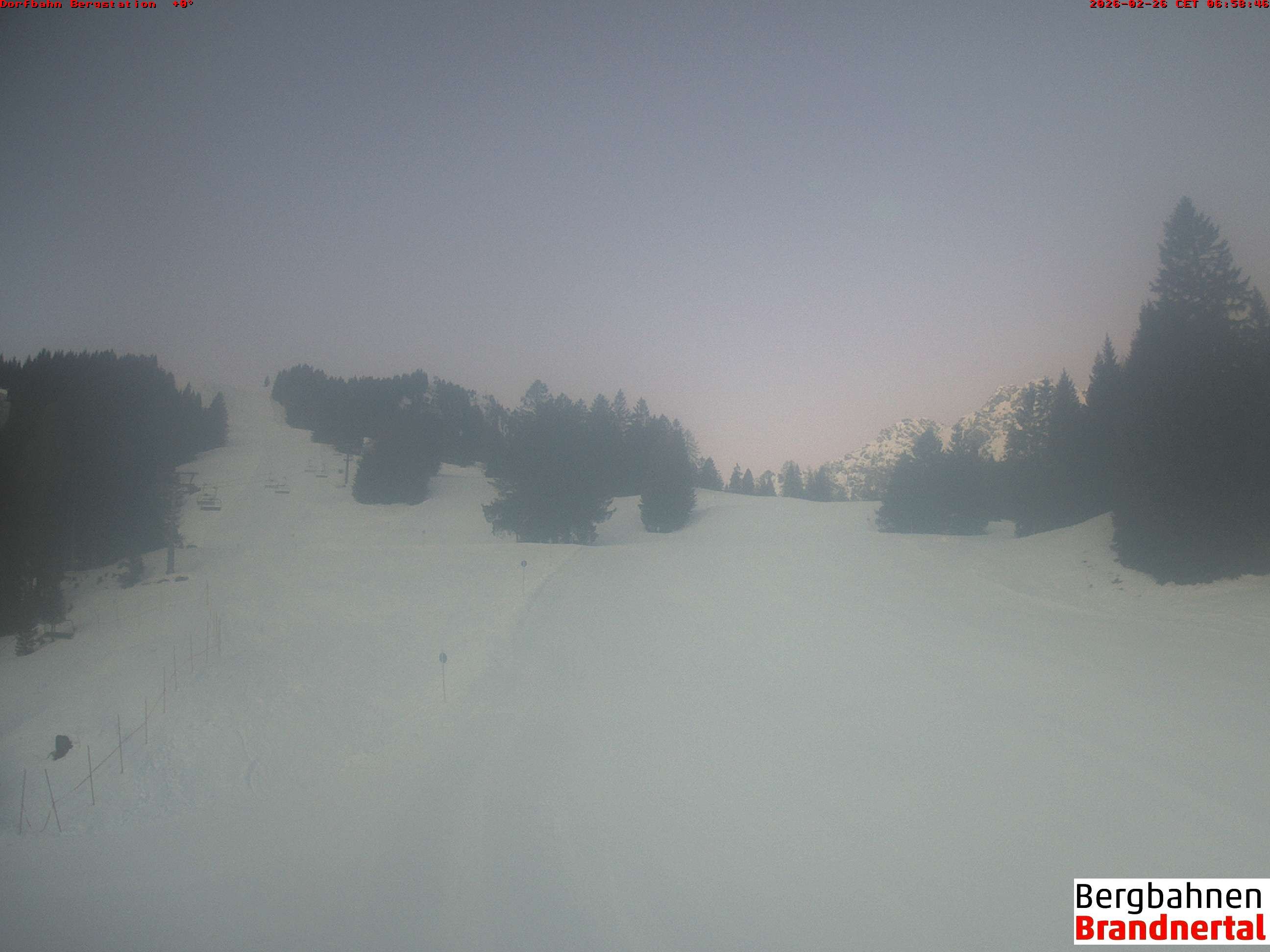 Archived image Webcam mountain station "Dorfbahn", valley "Brandnertal"