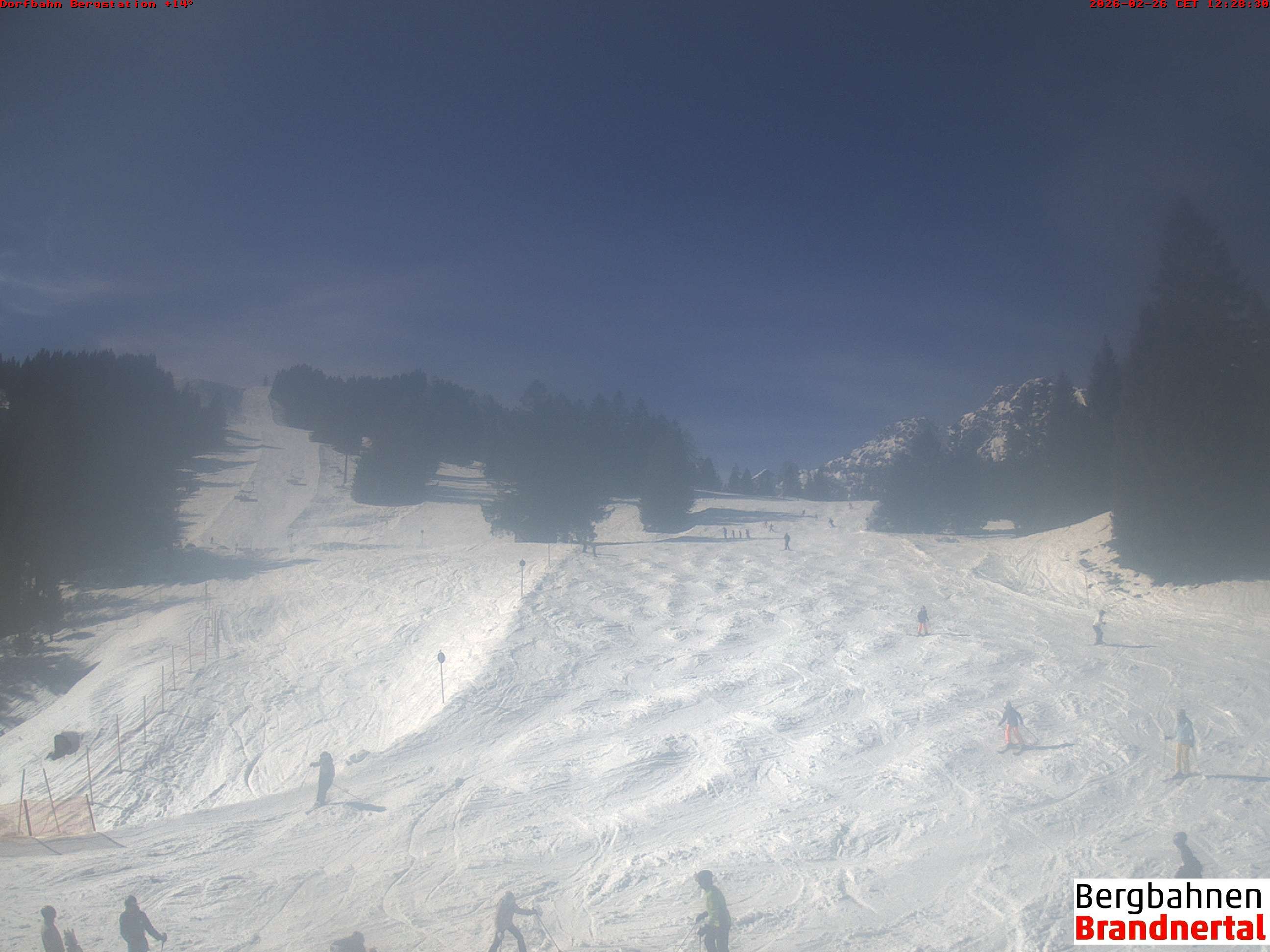 Archived image Webcam mountain station "Dorfbahn", valley "Brandnertal"