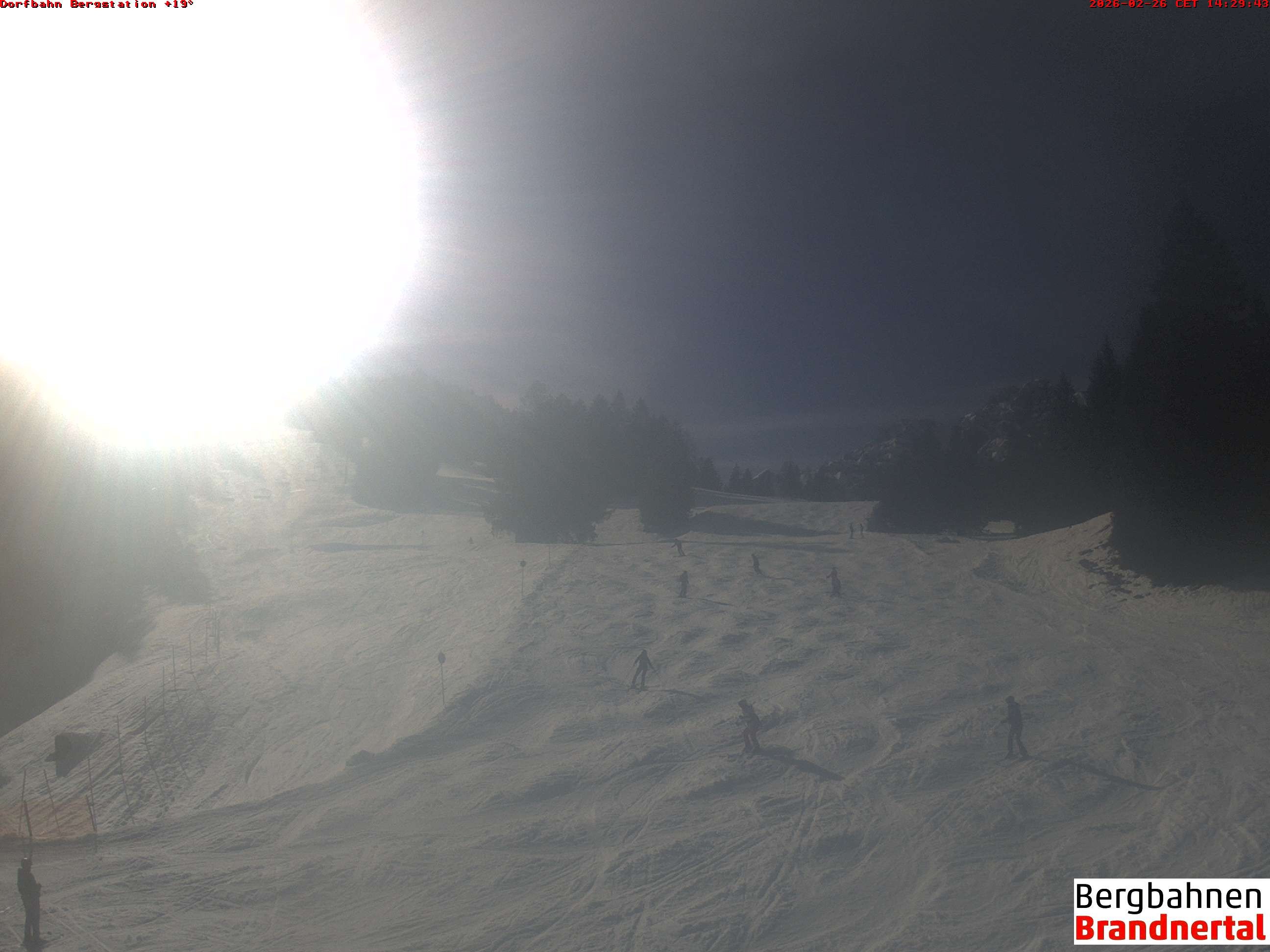 Archived image Webcam mountain station "Dorfbahn", valley "Brandnertal"
