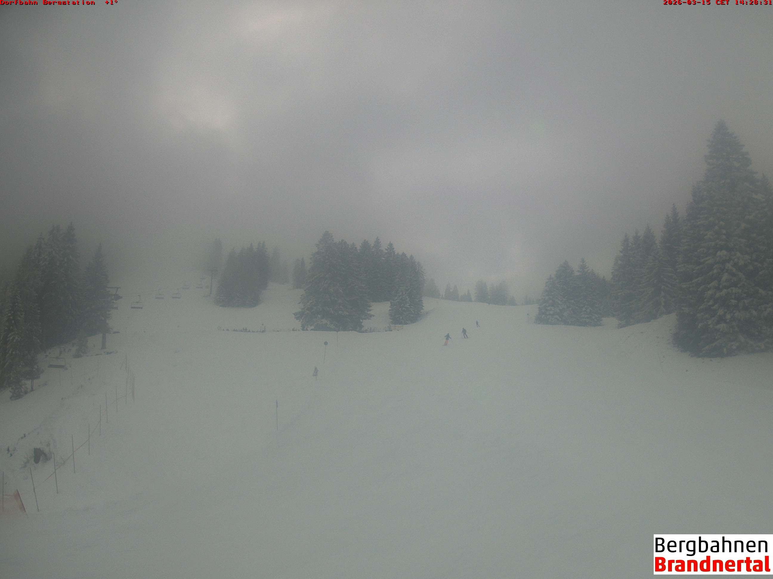 Archiv Foto Webcam Bergstation Dorfbahn, Brandnertal in Vorarlberg