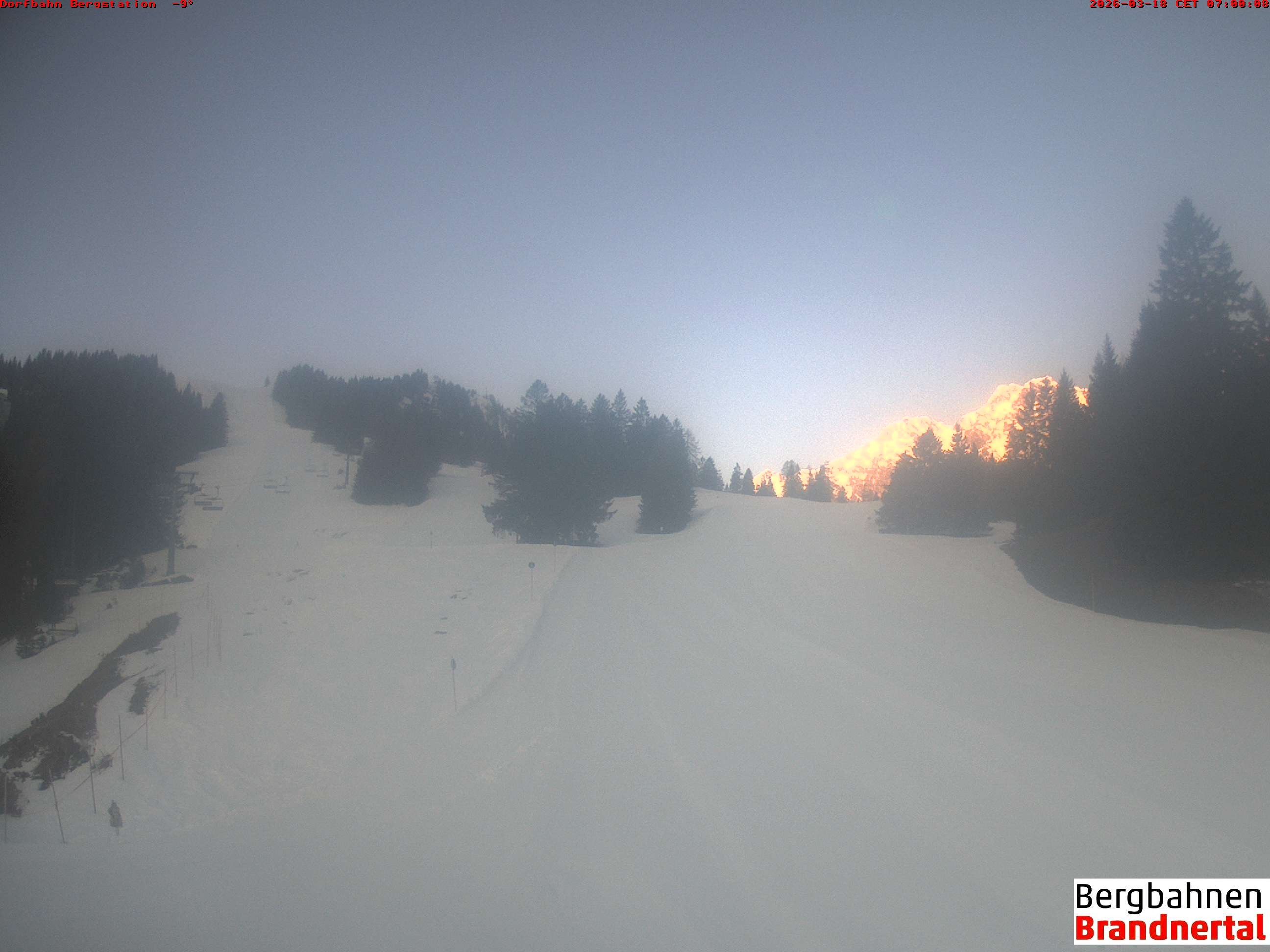 Archiv Foto Webcam Bergstation Dorfbahn, Brandnertal in Vorarlberg