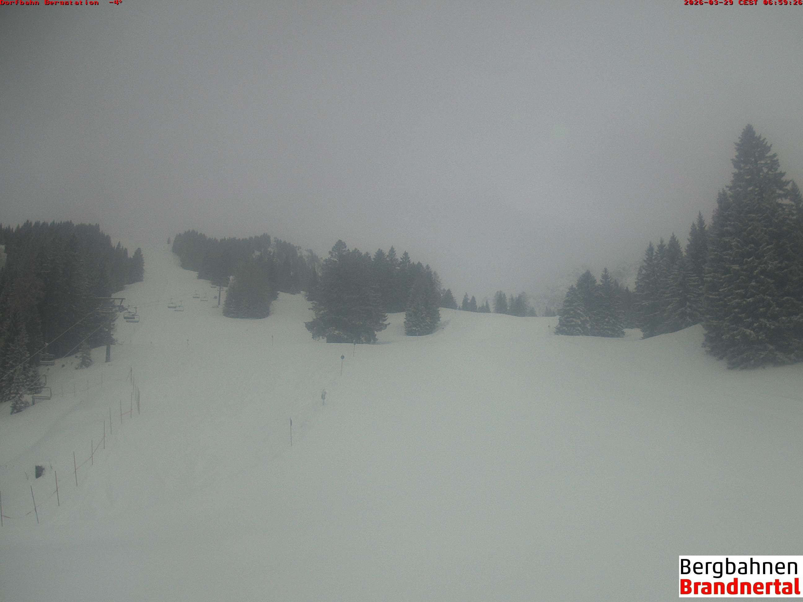 Archiv Foto Webcam Bergstation Dorfbahn, Brandnertal in Vorarlberg