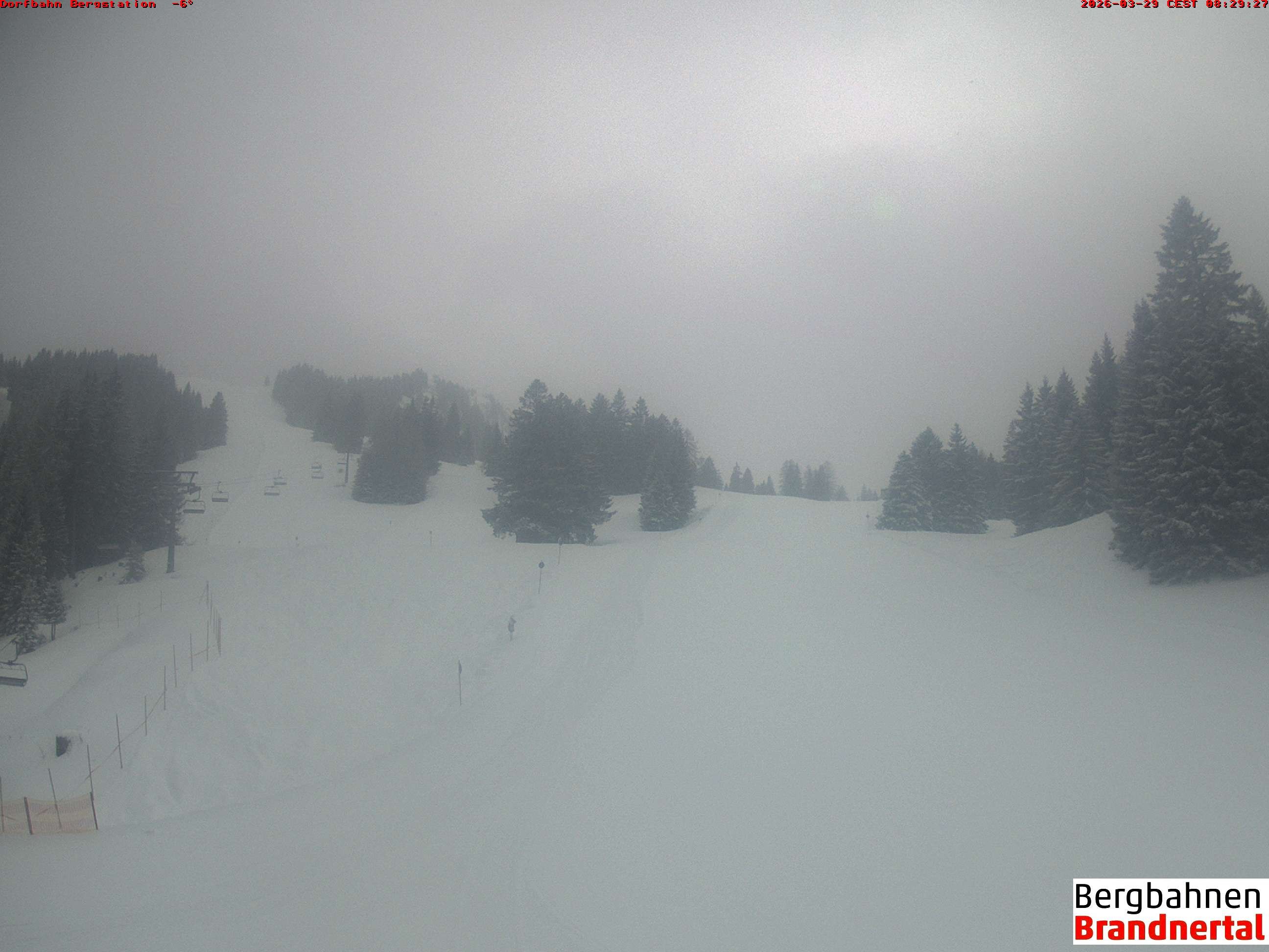 Archiv Foto Webcam Bergstation Dorfbahn, Brandnertal in Vorarlberg