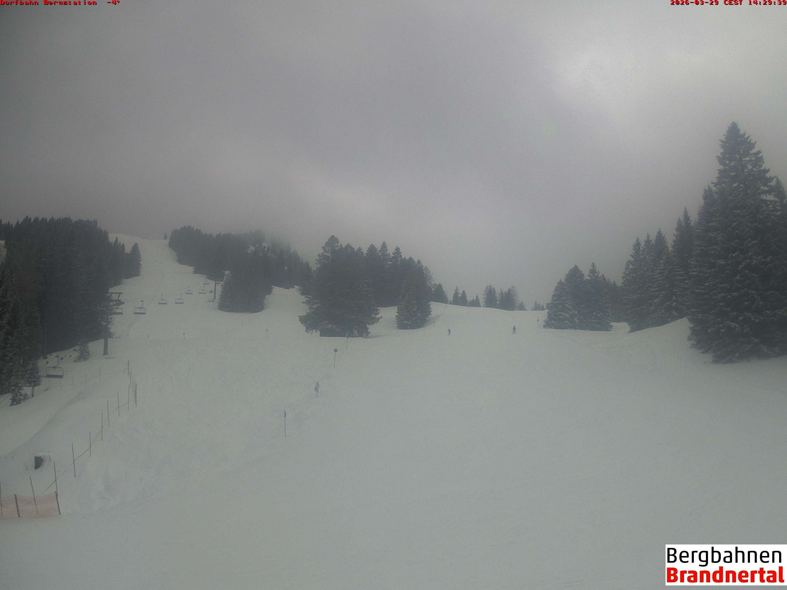 Archiv Foto Webcam Bergstation Dorfbahn, Brandnertal in Vorarlberg