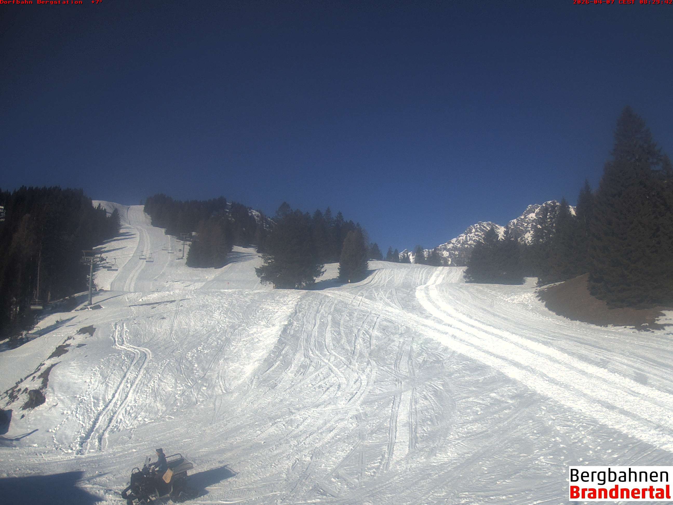 Archiv Foto Webcam Bergstation Dorfbahn, Brandnertal in Vorarlberg