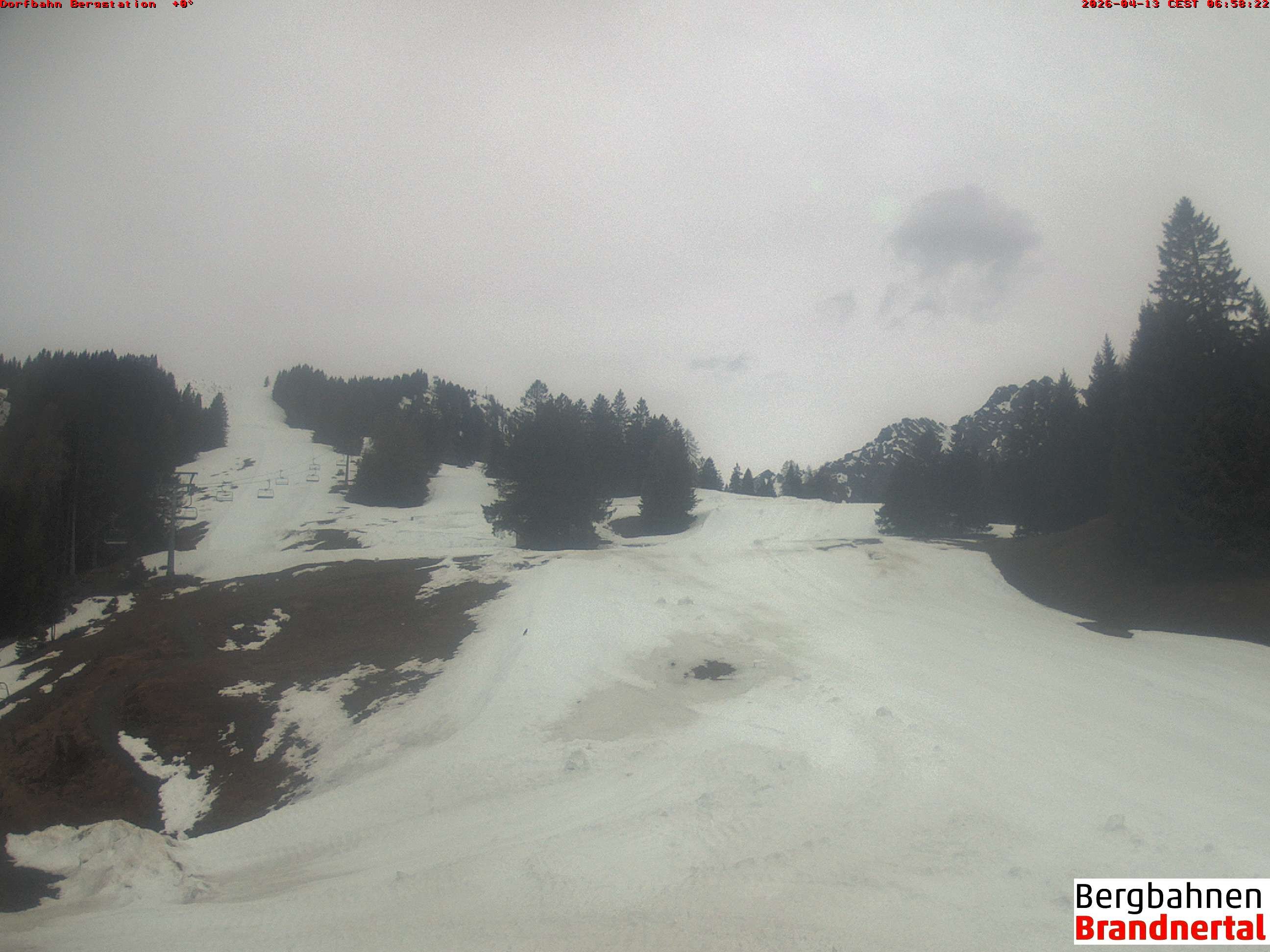 Archiv Foto Webcam Bergstation Dorfbahn, Brandnertal in Vorarlberg