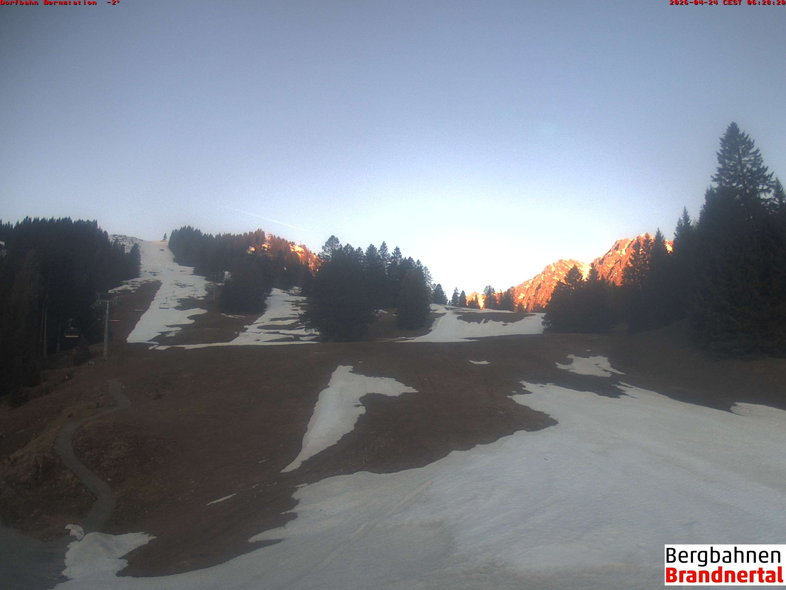 Archiv Foto Webcam Bergstation Dorfbahn, Brandnertal in Vorarlberg