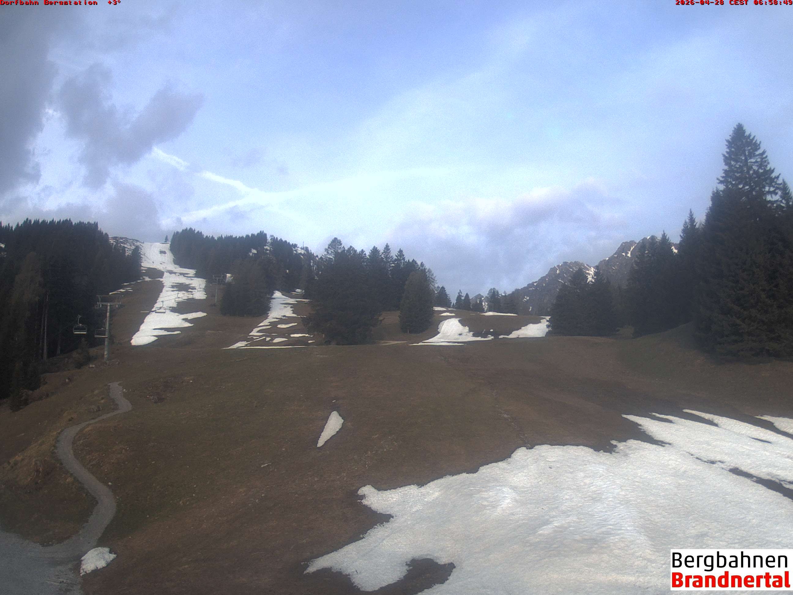 Archiv Foto Webcam Bergstation Dorfbahn, Brandnertal in Vorarlberg