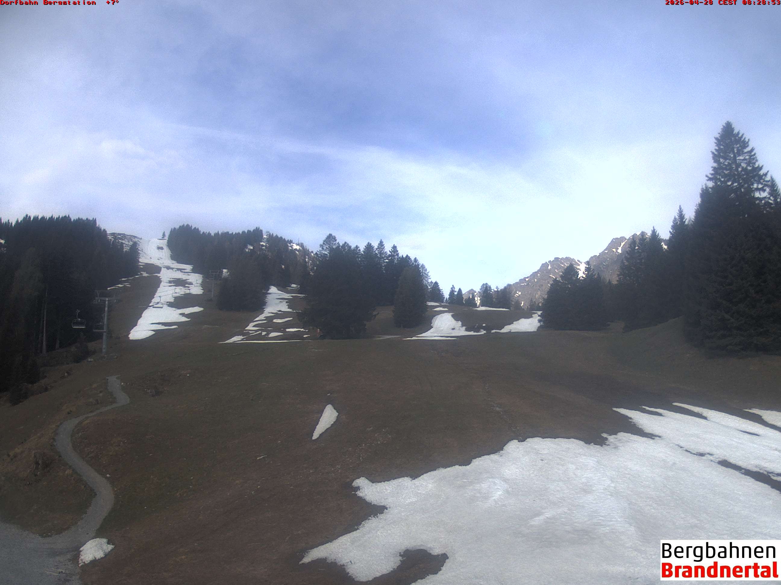 Archiv Foto Webcam Bergstation Dorfbahn, Brandnertal in Vorarlberg