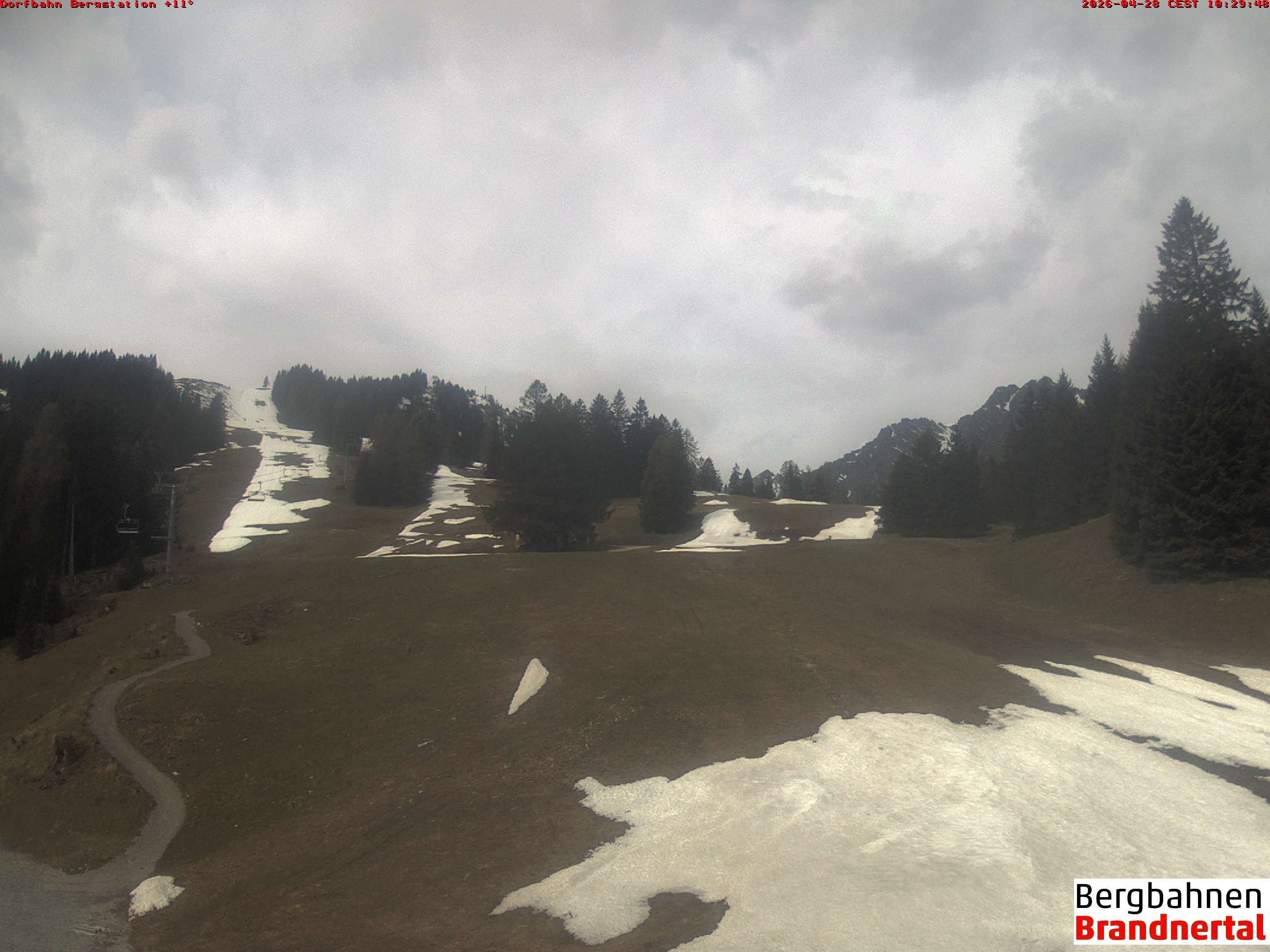 Archiv Foto Webcam Bergstation Dorfbahn, Brandnertal in Vorarlberg
