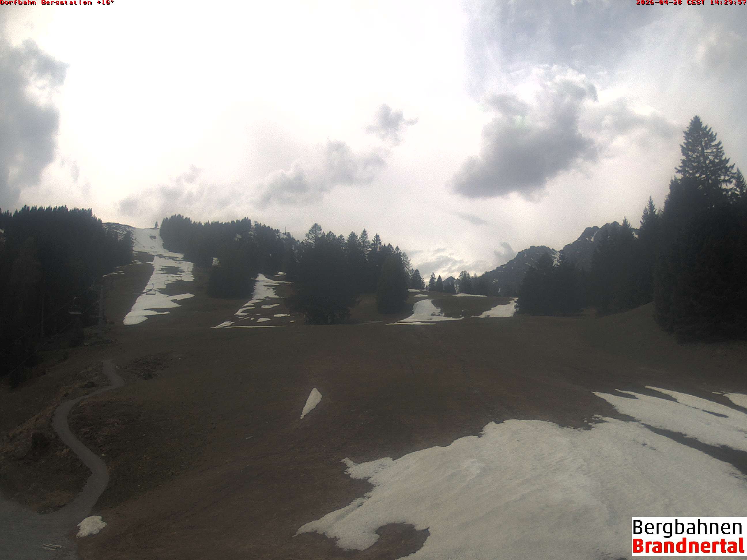 Archiv Foto Webcam Bergstation Dorfbahn, Brandnertal in Vorarlberg