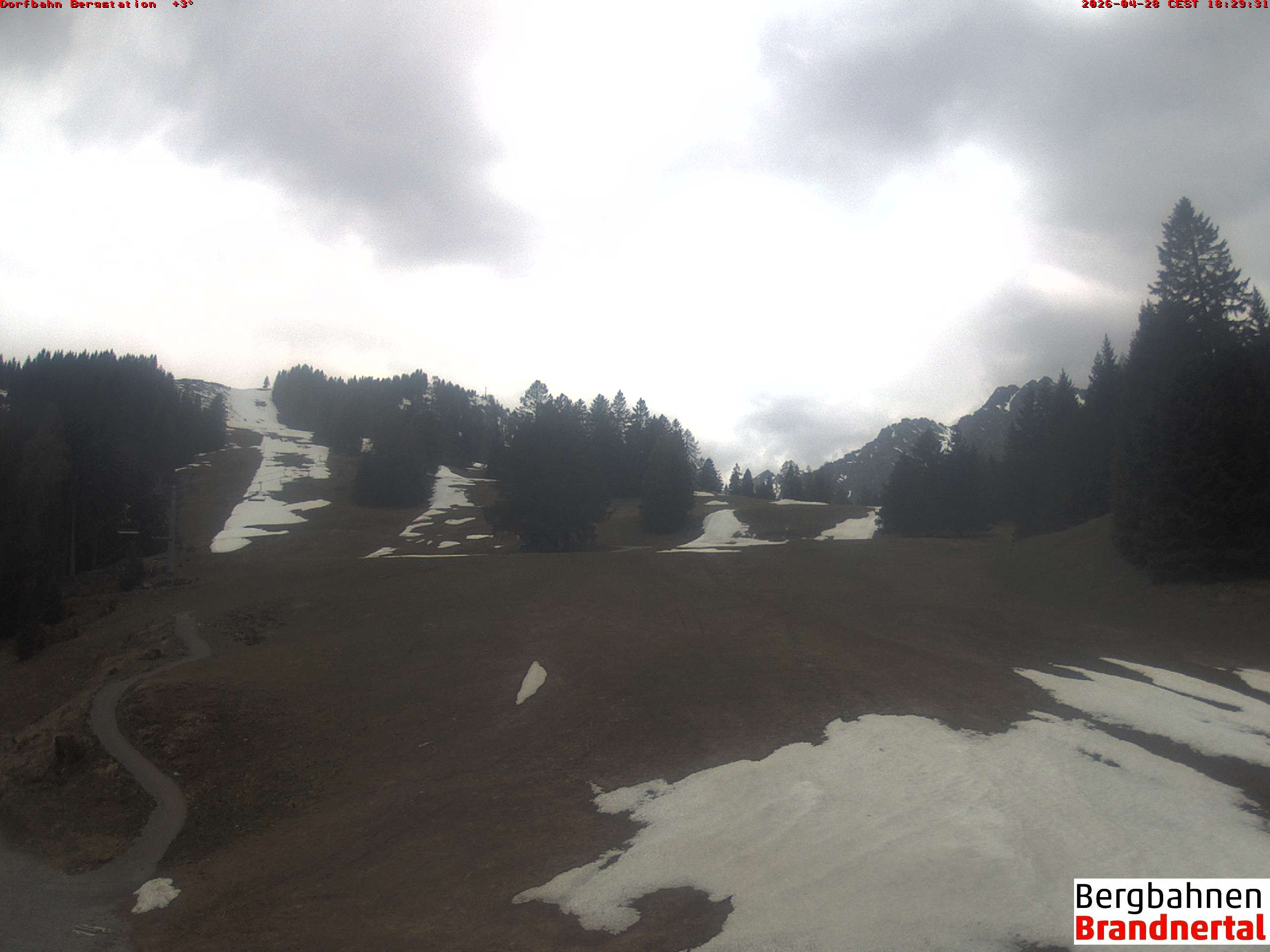 Archiv Foto Webcam Bergstation Dorfbahn, Brandnertal in Vorarlberg