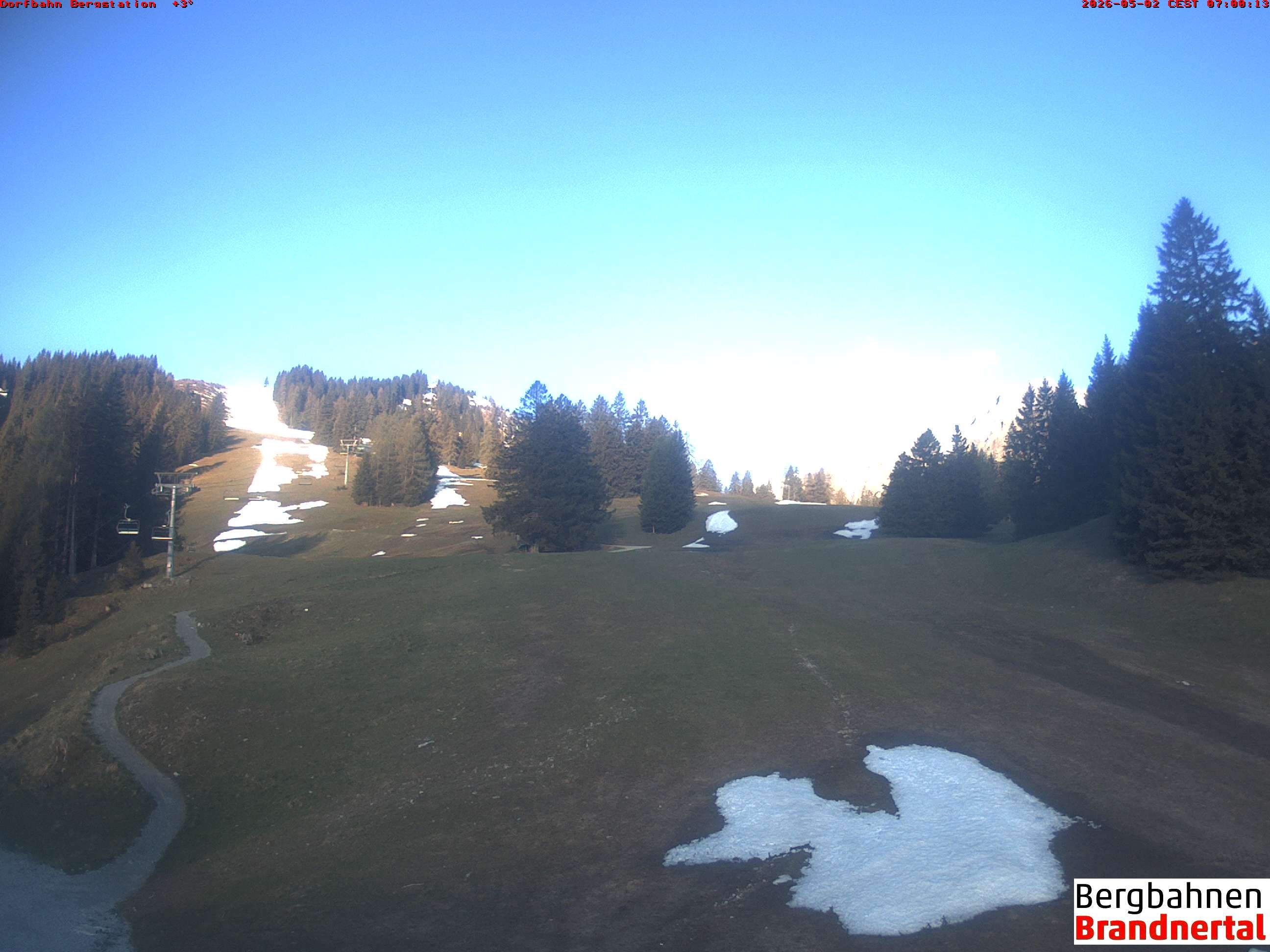 Archiv Foto Webcam Bergstation Dorfbahn, Brandnertal in Vorarlberg