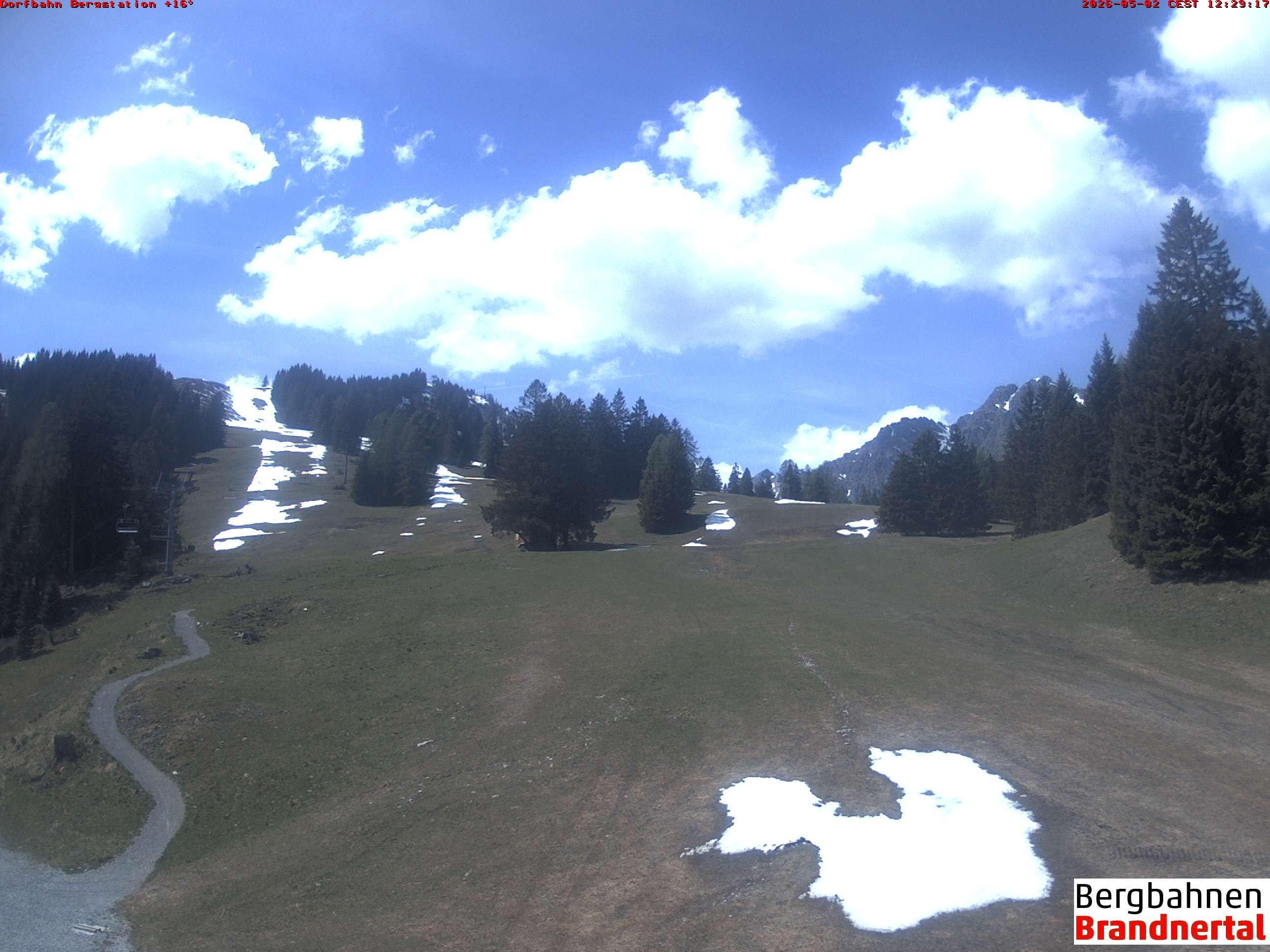Archiv Foto Webcam Bergstation Dorfbahn, Brandnertal in Vorarlberg